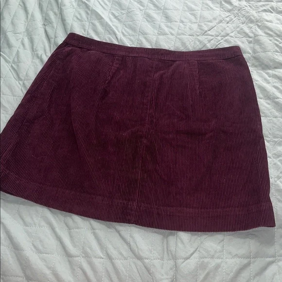 GAP Corduroy Mini Skirt - Deep Purple size Large - Picture 9 of 9